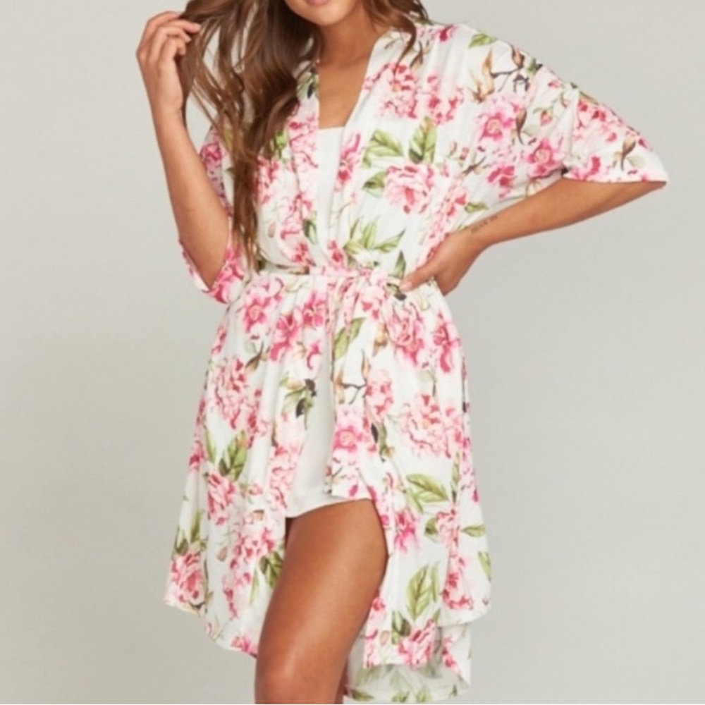 Mumu Pink Floral Robe
